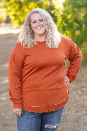 Vintage Wash Pullover - Rust by Michelle Mae