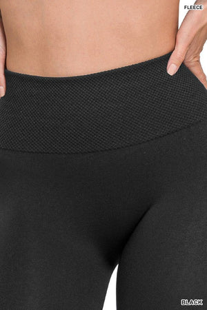 Zenana Sweet Steppin' Buttery Soft High Waist Leggings in Black