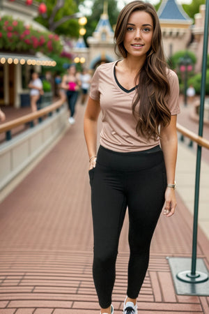 Black Pocket Leggings by White Birch