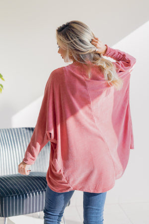 Whispered Rose Open Front Cardigan