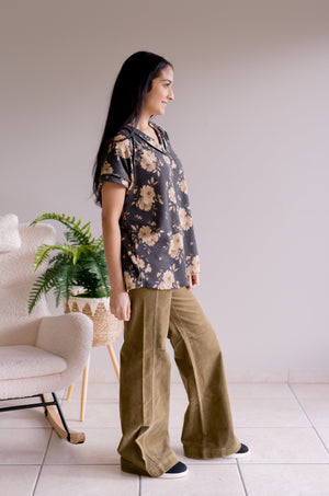 Wildflower Rib V-Neck Top