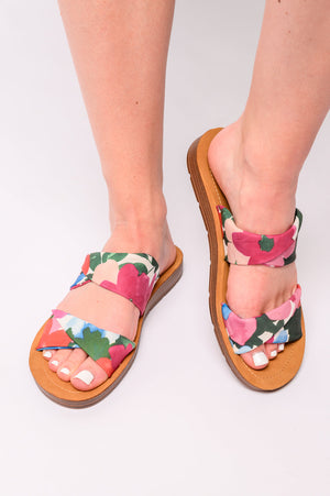 With a Twist Sandal in Flowers by Corky's