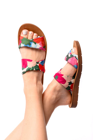 With a Twist Sandal in Flowers by Corky's