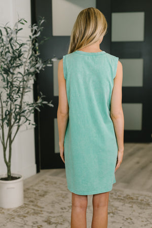 Your Attention Mineral Wash T-Shirt Dress