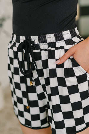 Your Move Checkered Shorts