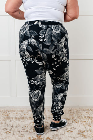 Your New Favorite Buttery Soft Joggers in Rose Print