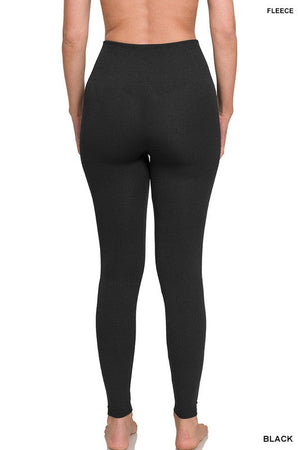 Zenana Sweet Steppin' Buttery Soft High Waist Leggings in Black