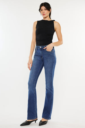 Kancan High Rise Slim Bootcut Non distressed Jeans