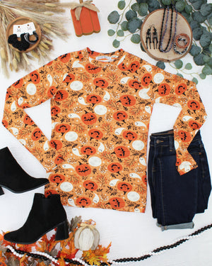 Blair Long Sleeve Top - Spooky Autumn by Michelle Mae