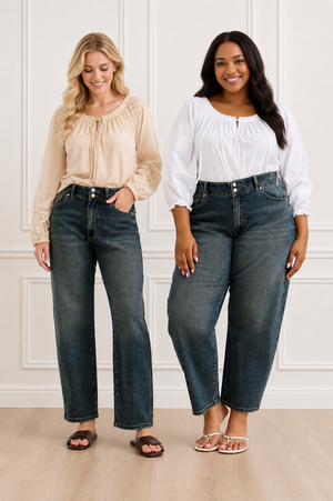 Judy Blue High Waist Marlow Double Button Hollywood Waistband Vintage Wash Jeans