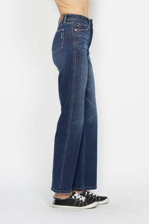 Judy Blue High Waist Tummy Control Classic Straight Leg Jeans