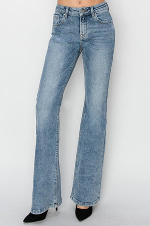 RISEN Mid Rise Vintage Bootcut Jeans