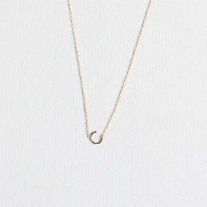 Initial Necklace In Gold