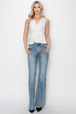 RISEN Mid Rise Vintage Bootcut Jeans