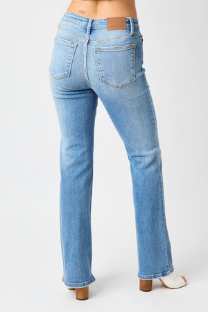 Judy Blue Mid Rise Vintage Non Distressed Bootcut Jeans