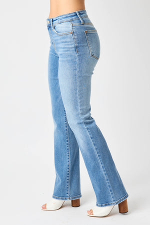 Judy Blue Mid Rise Vintage Non Distressed Bootcut Jeans