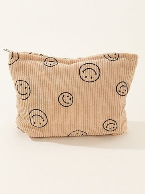 Zenana Corduroy Smile Clutch Bag - 6 colors