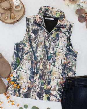 Remy Zip Up Vest - Dark Camo by Michelle Mae