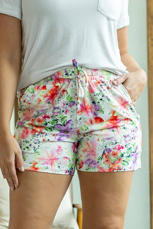 Jamie Shorts - Ivory Floral by Michelle Mae