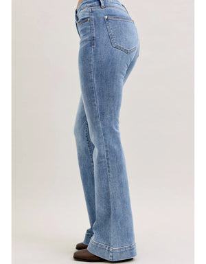 Judy Blue Mid Rise Classic Flare Jeans