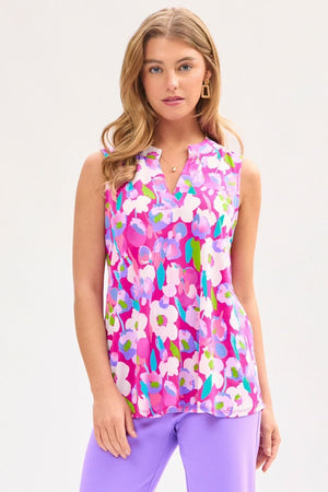 Dear Scarlett Lizzy Tank Top in Magenta