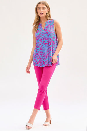 Dear Scarlett Lizzy Tank Top in Pink/Aqua