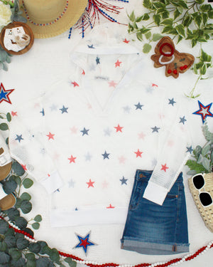American Stars Mesh Hoodie by Michelle Mae