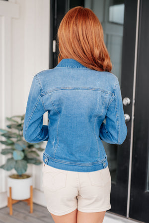 RISEN Every Occasion Denim Button Up Jacket