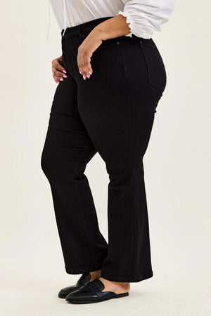 Judy Blue High Waist Tummy Control Black Bootcut Denim Jeans