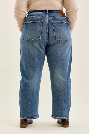 Judy Blue High Waist Rigid Magic Marlow Ark in Dark Time Weathered Indigo Jeans Petite
