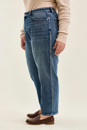 Judy Blue High Waist Rigid Magic Marlow Ark in Dark Time Weathered Indigo Jeans Petite