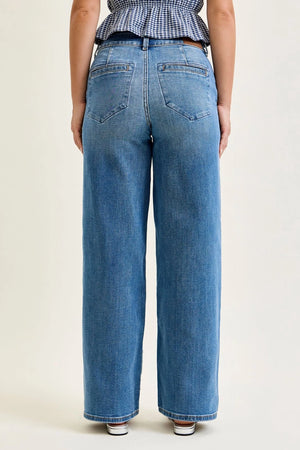 Judy Blue High Waist Trouser Column Jeans - 32" Regular Inseam