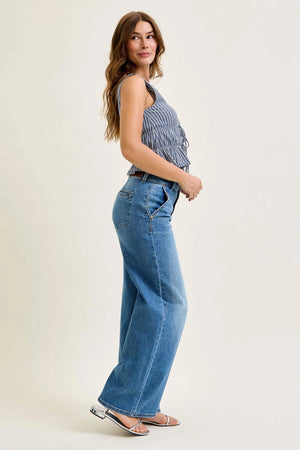 Judy Blue High Waist Trouser Column Jeans - 32" Regular Inseam
