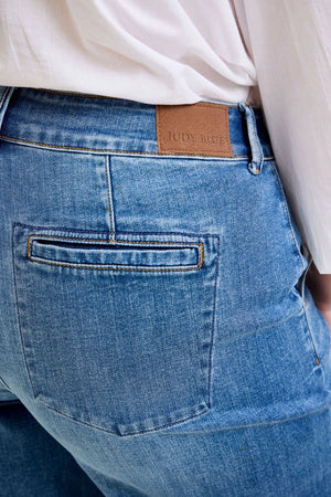 Judy Blue High Waist Trouser Column Jeans - 32" Regular Inseam
