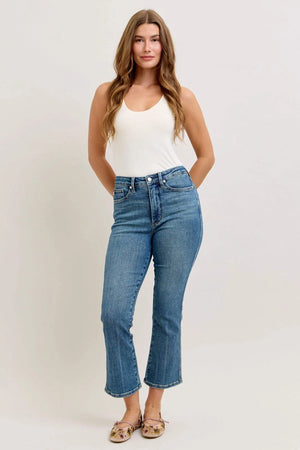 Judy Blue High Waist Tummy Control Kick Flare Jeans