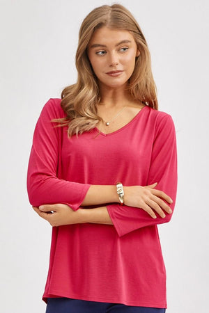 Dear Scarlett Signature Classic V-Neck Top - 8 colors