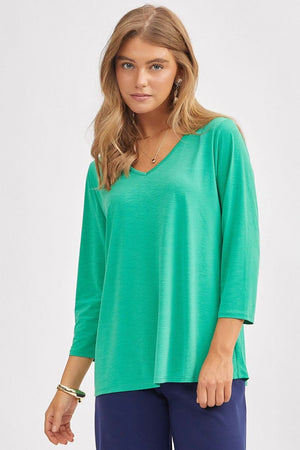 Dear Scarlett Signature Classic V-Neck Top - 8 colors