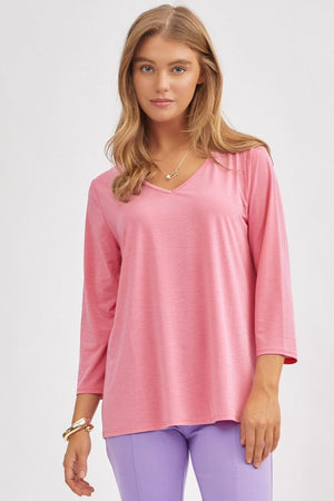 Dear Scarlett Signature Classic V-Neck Top - 8 colors