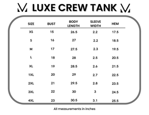Luxe Crew Tank - Buttery Soft Tan Floral by Michelle Mae