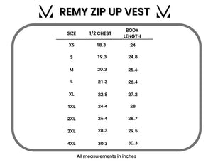 Remy Zip Up Vest - Chestnut by Michelle Mae