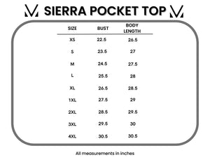 Sierra Pocket Top - Black by Michelle Mae