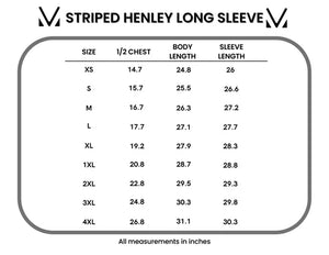 Striped Henley Long Sleeve - Charcoal by Michelle Mae