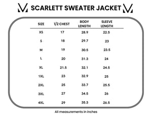 Scarlett Sweater Jacket - Pumpkin by Michelle Mae