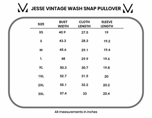 Jesse Vintage Wash Snap Pullover - Winter Blue by Michelle Mae