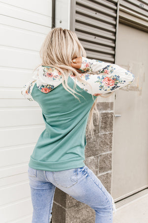 DoubleHood Sweatshirt - Once & Floral