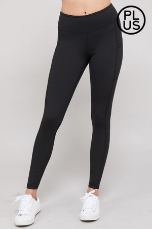 Yoga Pants with Pockets Asst colors - Buttery soft - Full Length - Firm hold