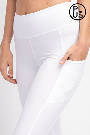 Yoga Pants with Pockets Asst colors - Buttery soft - Full Length - Firm hold