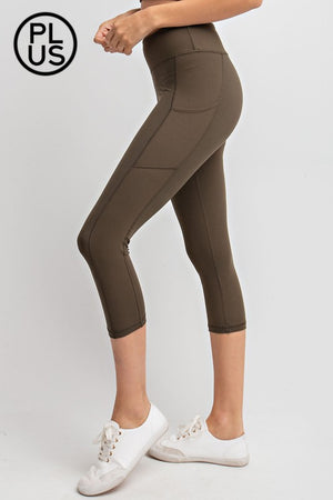 Capri Yoga Pants w/ Pockets - Buttery soft - light athletic hold 8 colors by Rae Mode