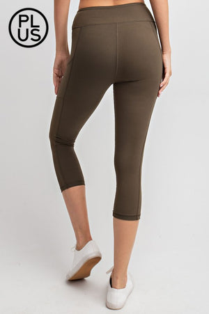 Capri Yoga Pants w/ Pockets - Buttery soft - light athletic hold 8 colors by Rae Mode