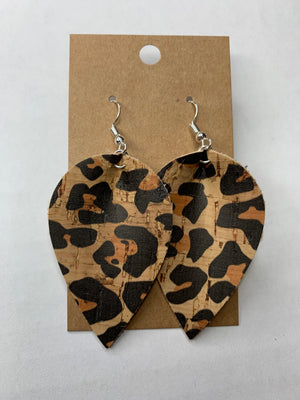 Leave it to Leopard - Cork Earring